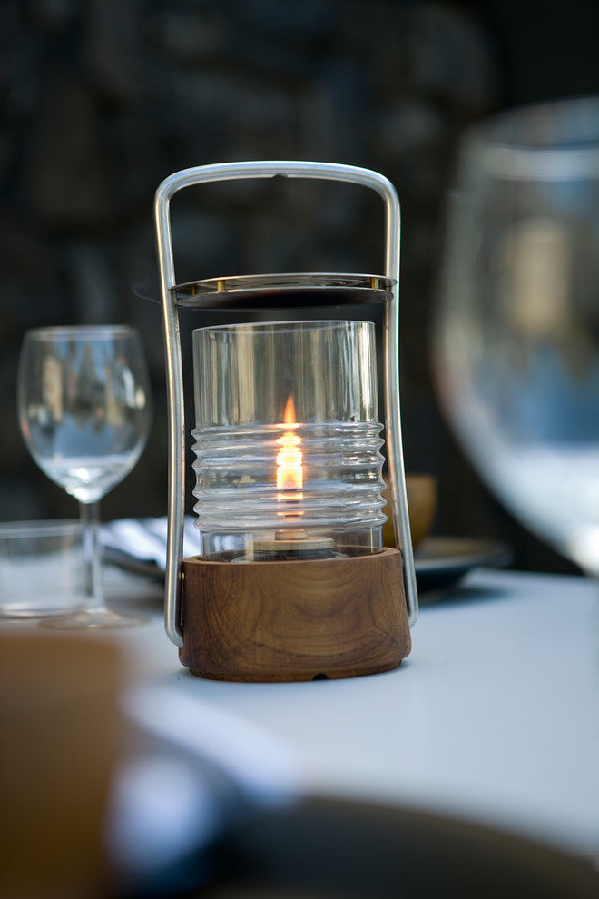 Skagerak Bollard Oil Lamp | Teak