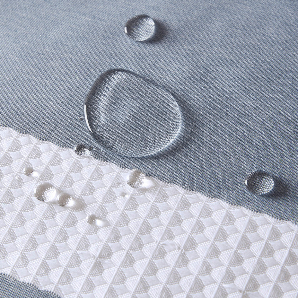 Madison Park Spa Waffle Shower Curtain With 3M Treatment