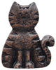 Cat Cabinet Knob, Antique Brass, Oil Rubbed Bronze