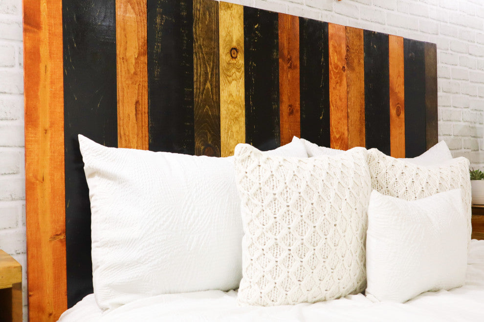 Handcrafted Headboard, Leaner Style, Cabin Mix, Queen