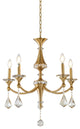 Bethel International LA44C23BR 5-Light Chandelier, Chrome