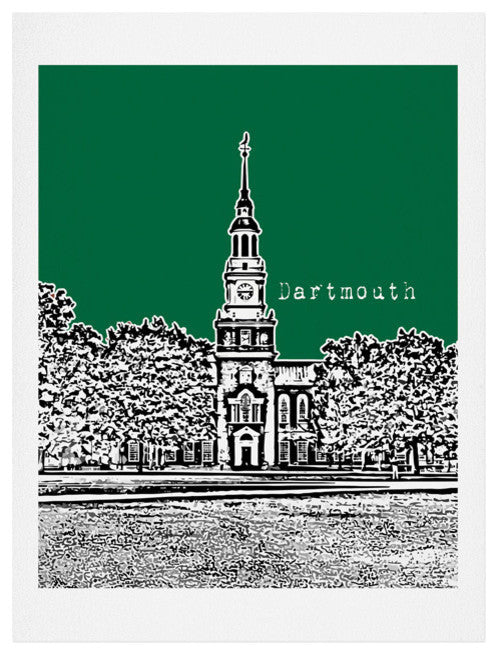 Deny Designs Bird Ave Dartmouth College Green Art Print