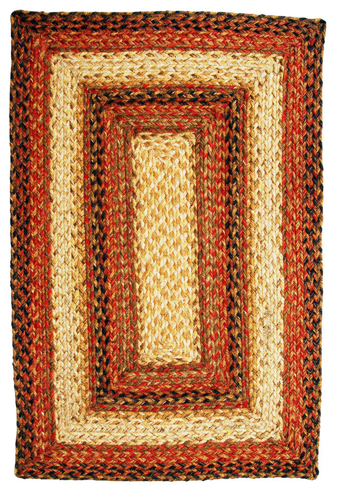 Homespice Decor Russet Jute Braided Rug 5' x 8' (Rectangle)