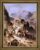 Alberto Pasini An Arab Caravan Framed Premium Canvas Print, 18"x24"