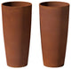 Veradek Patina Series Selena Planter Rust, Rust, 28", 2 Pack