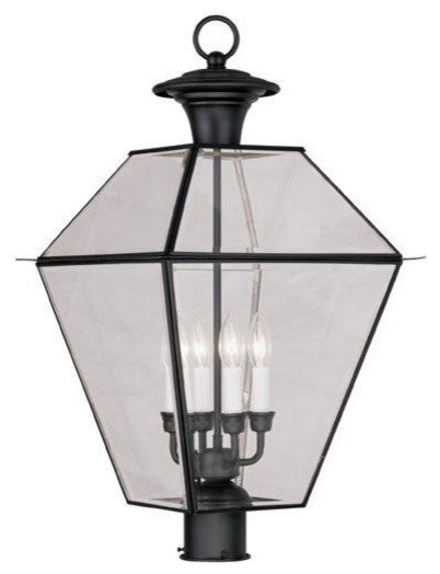 Westover Outdoor Post Head, Black