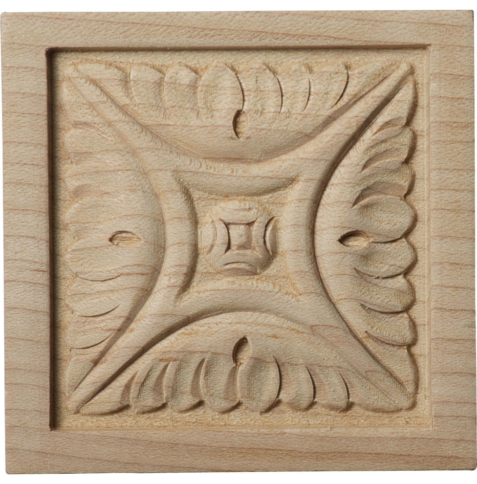 3"W x 3"H x 5/8"D Small Middlesborough Rosette, Cherry