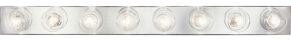 8-Light Broadway Lighting Strip, Chrome