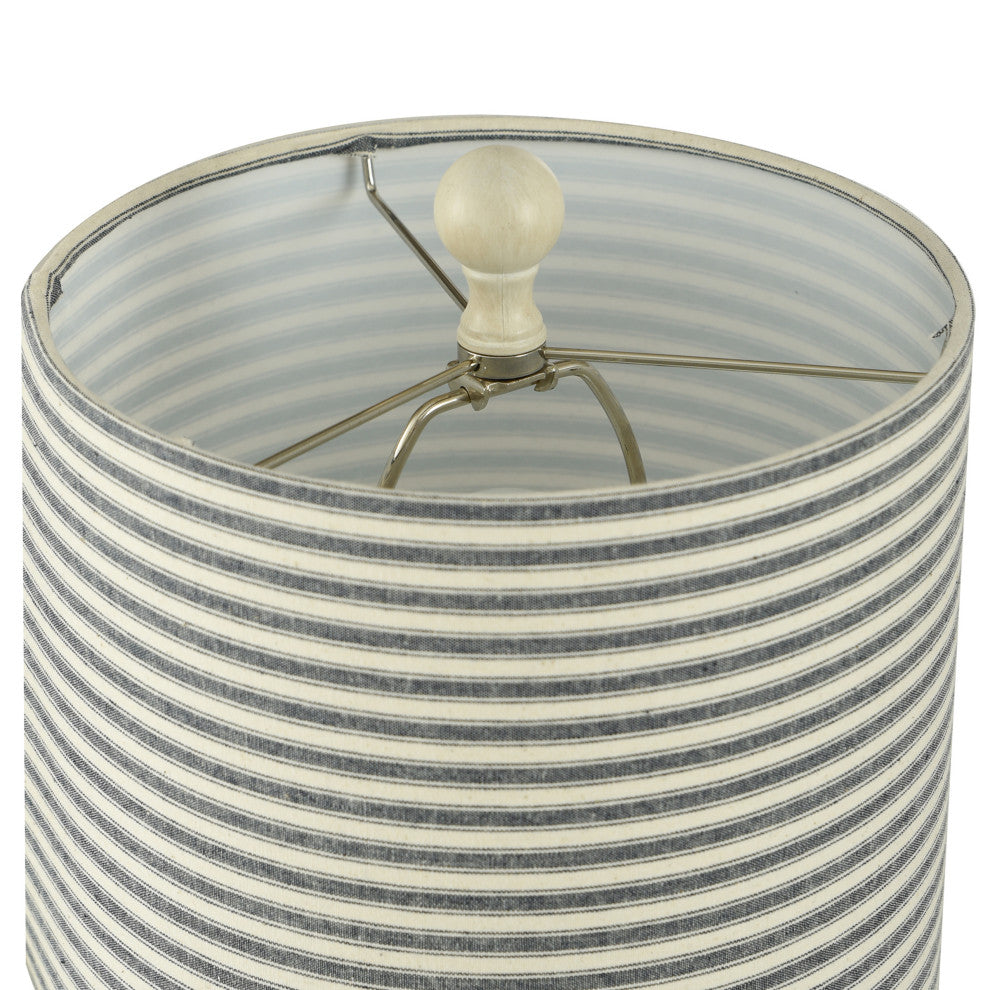 Montauk Molded Nautical Anchor Table Lamp Navy and White Finish