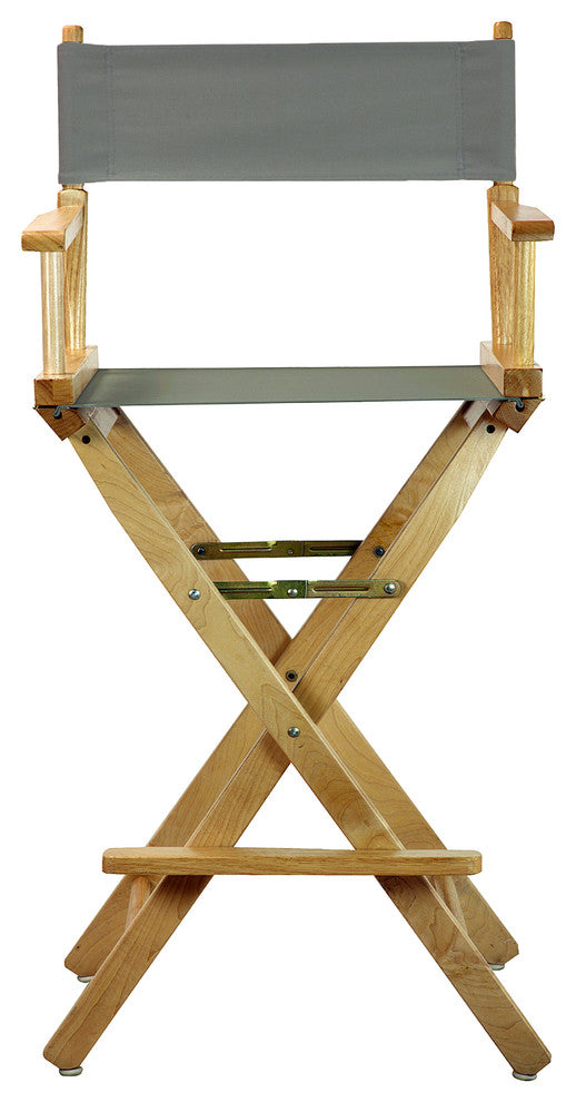 030" Director's Chair Natural Frame-White Canvas