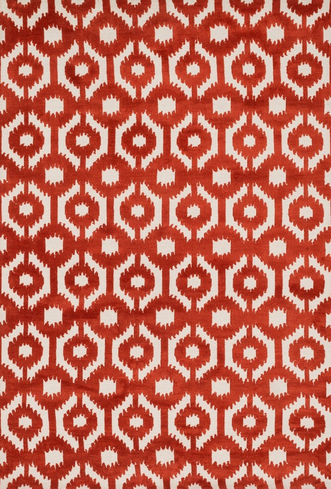 Cassidy HCD06 Rust Area Rug, 3'6"x5'6"