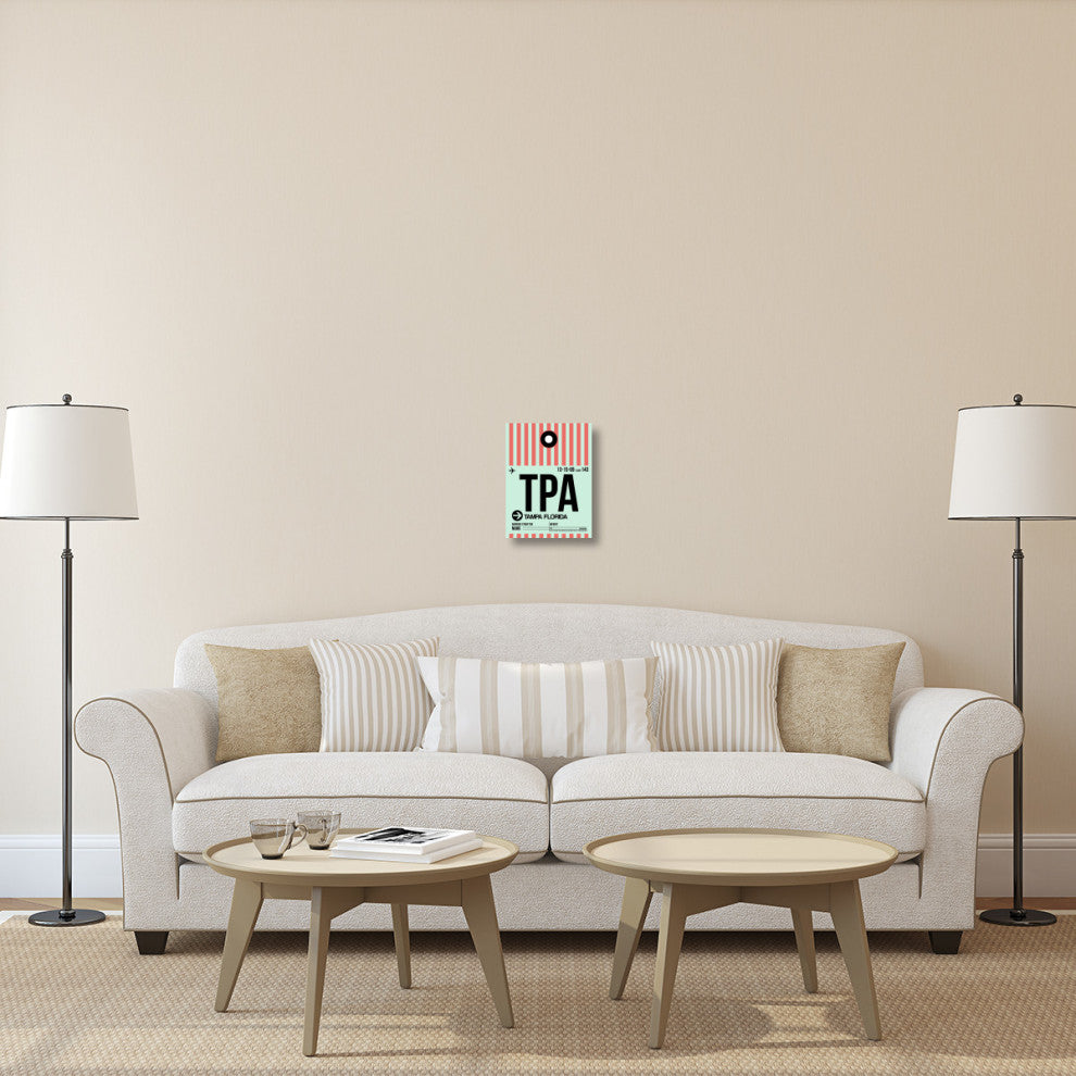 "TPA Tampa Luggage Tag 1" Fine Art Print