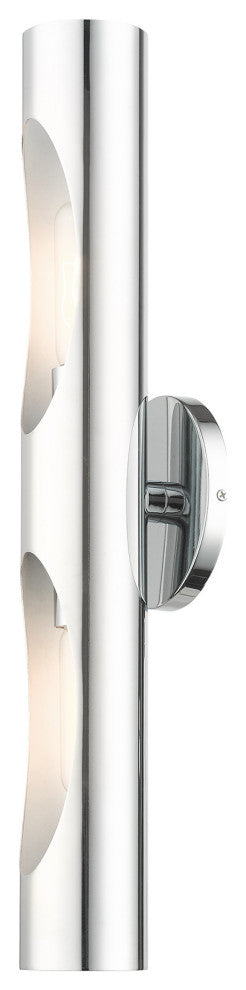 Polished Chrome Contemporary, Minimal, Industrial, Urban, Sleek Sconce