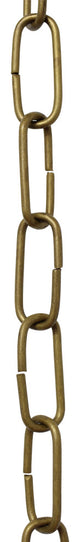 Brass Standard Link Chandelier Chain, 3', Antique Brass, U40