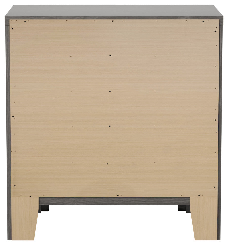 Carroll Stone Brown 2-Drawer Nightstand
