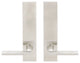Sunrise Lever, Tubular Passage, Satin Stainless Steel, 2-3/8" Backset