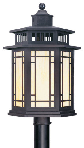 Livex 2398-07 Outdoor Post Top Lantern, Bronze