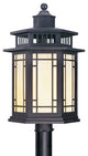 Livex 2398-07 Outdoor Post Top Lantern, Bronze