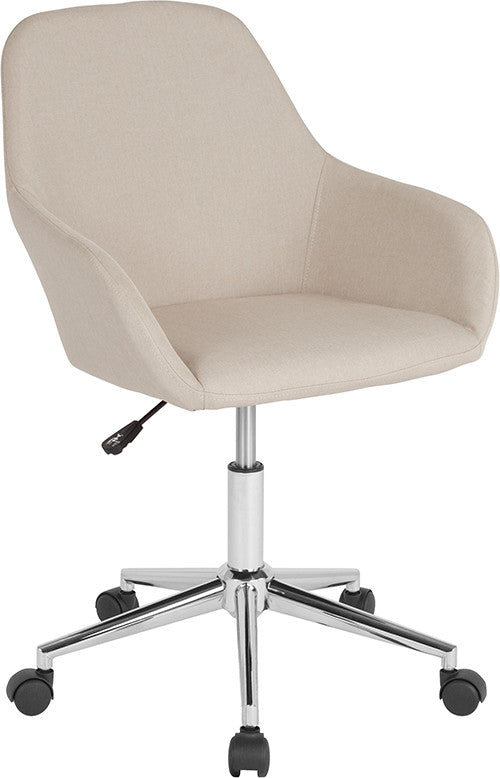 Cortana Home and Office Mid-Back Chair, Beige Fabric