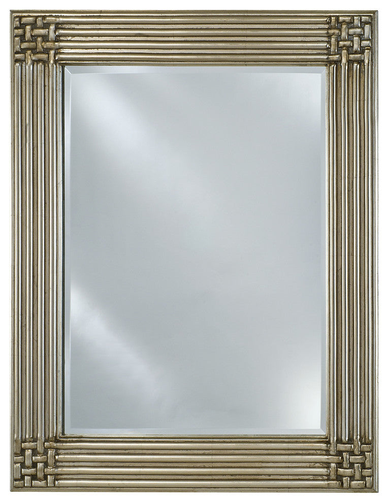 Vanderbilt Single Door Wood Framed Medicine Cabinets, Antique Silver, Decor