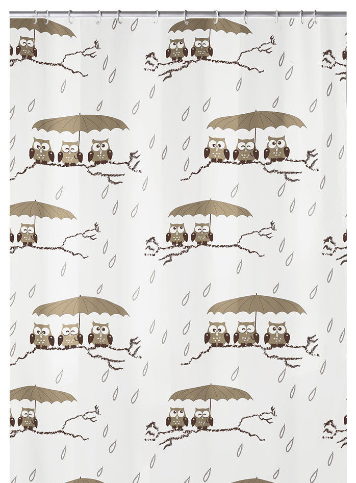 Kids Fabric Shower Curtain, Owls