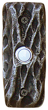 Cholla Bell Plate With Button, Black Iron