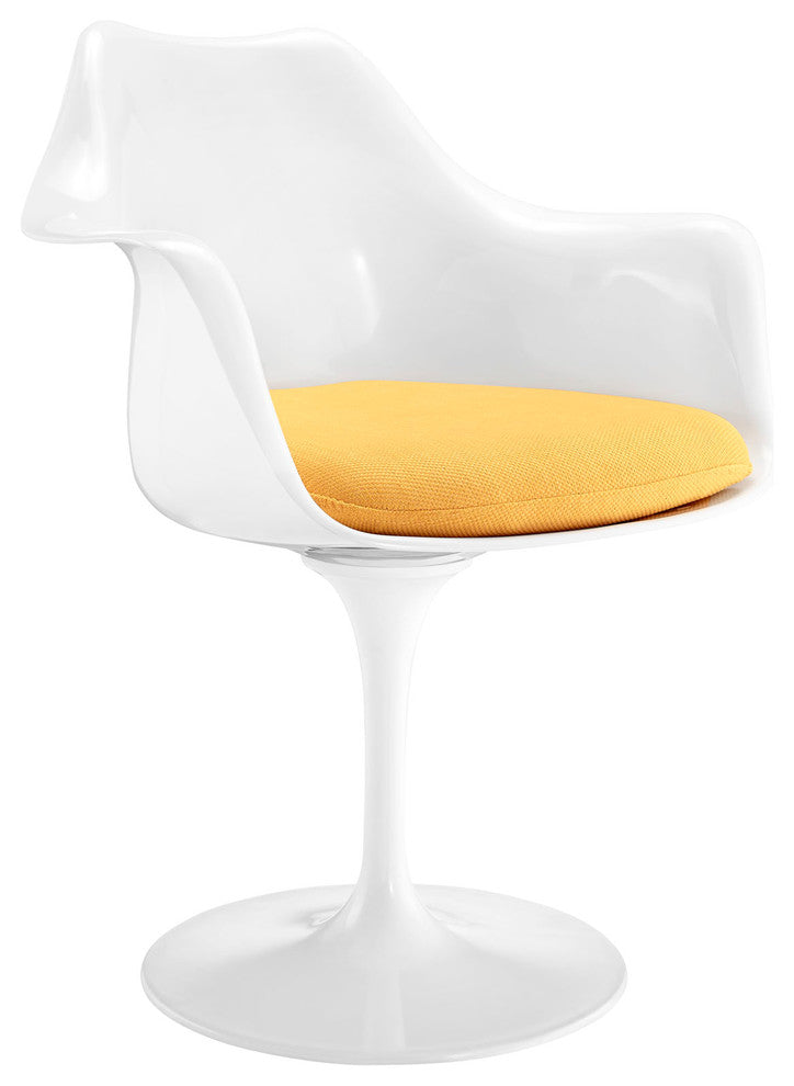 Modern Contemporary Kitchen Dining Armchair Yellow