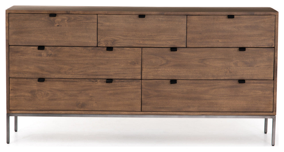 Trey 7 Drawer Dresser-Auburn Poplar