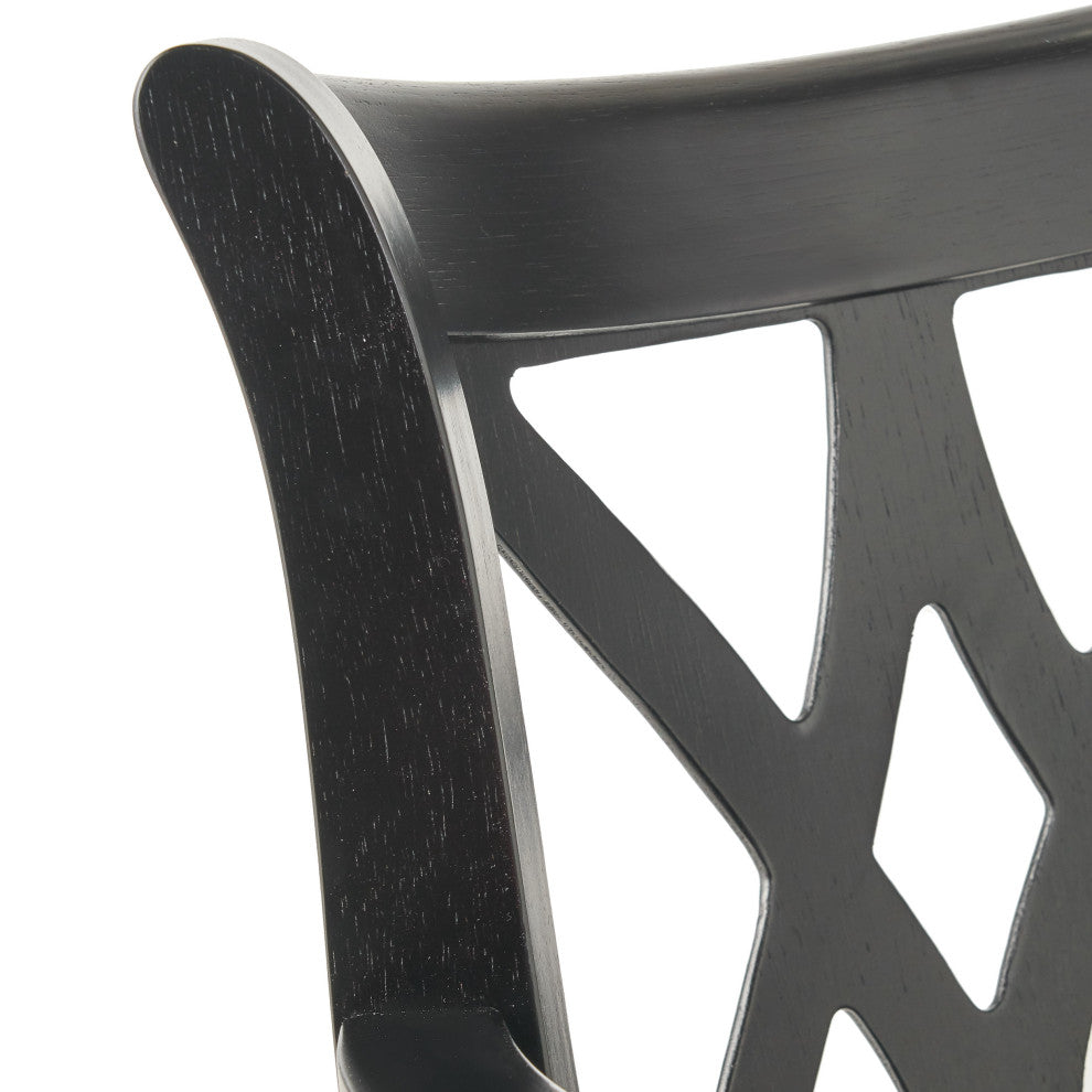 Similan Contemporary Bonded Leather Swivel Barstool, Black
