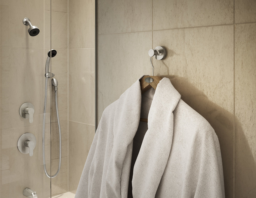 Identity Robe Hook, Satin Nickel