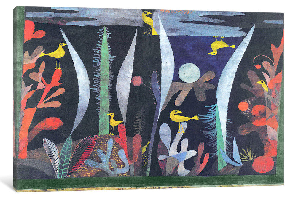 "Landscape with Yellow Birds" by Paul Klee, 26x18x1.5"