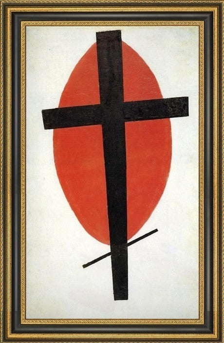 Kazimir Malevich Suprematism - 16" x 24" Framed Premium Canvas Print