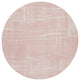 Nourison Whimsicle 5' x Round Pink Ivory Modern Indoor Area Rug