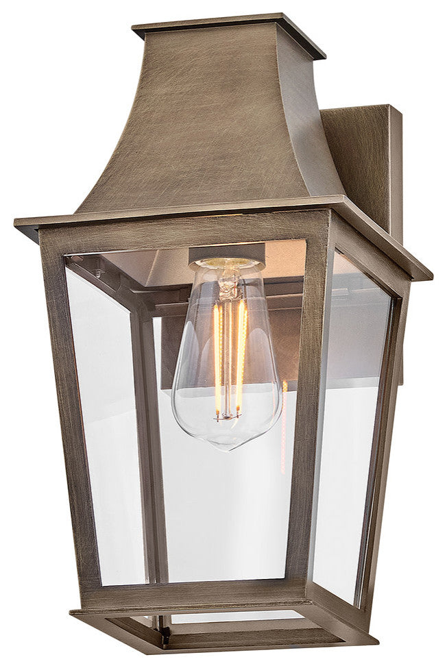 Hinkley Georgetown Small Wall Mount Lantern, Burnished Bronze