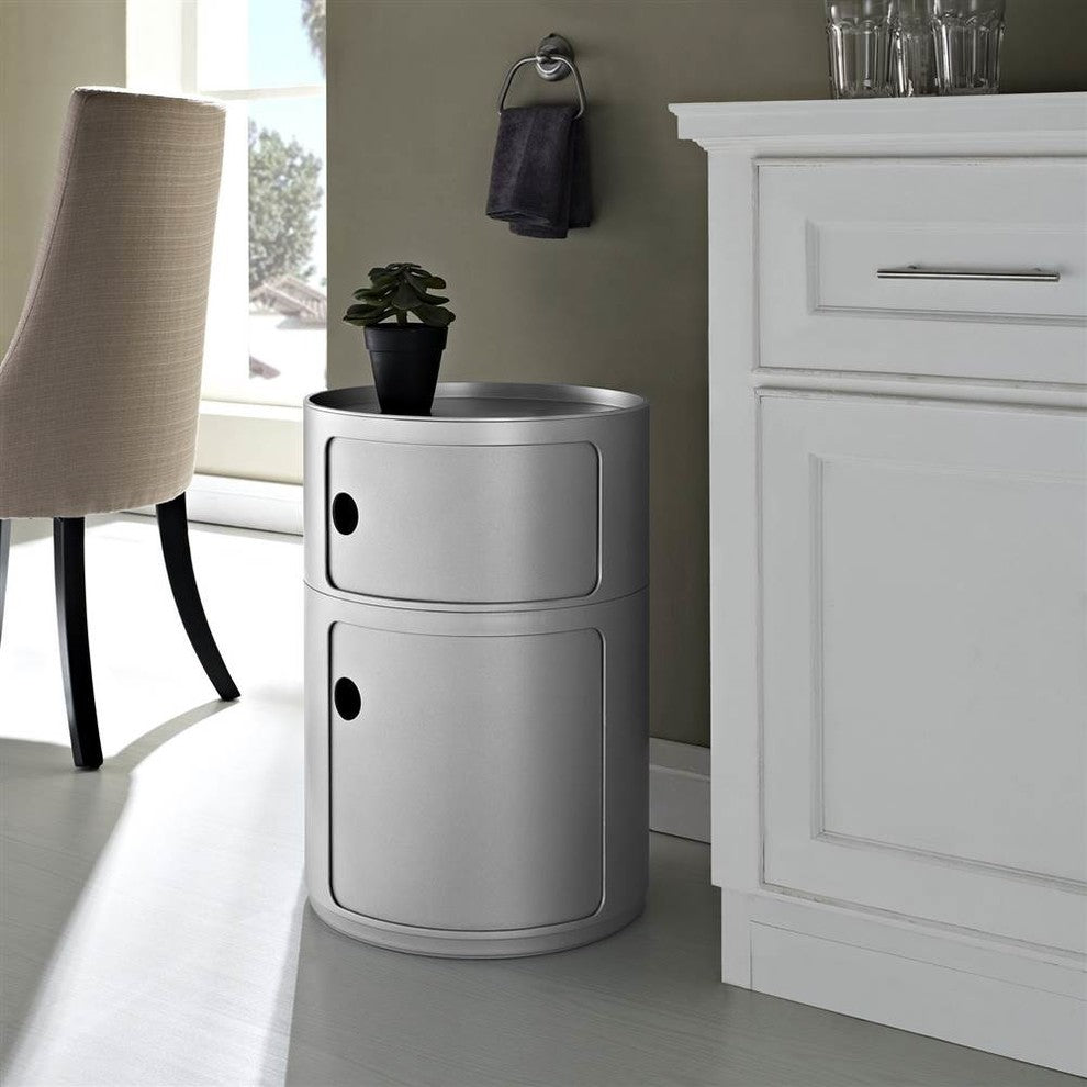 Modern Silver Orbit Storage Module