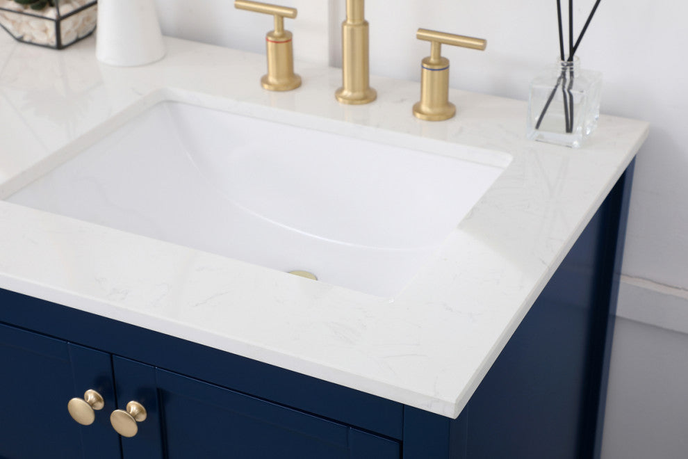 Tucker Blue 60" Double Sink Bathroom Vanity