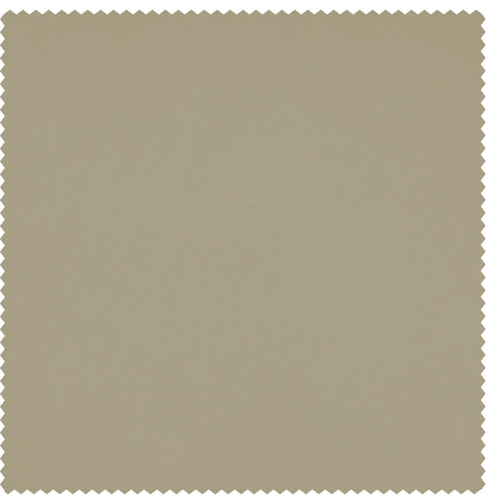 Heritage Plush Velvet Extrawide Curtain Single Panel, Light Beige, 100"w X 108"l