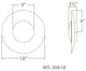 Modern Forms Blaze LED Wall Sconce, Silver Leaf, 18"