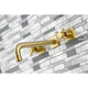 KS6027DX Wall Mount Tub Faucet, Brushed Brass