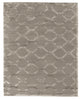Metro Velvet Hand-Knotted New Zealand Wool and Viscose Beige Area Rug, 6'x9'