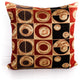 Designer Pillow Cover, Geometric Design, Red and Black, 2ox20