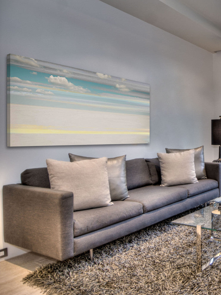 "Distant Clouds" Print on Canvas, 45"x15"