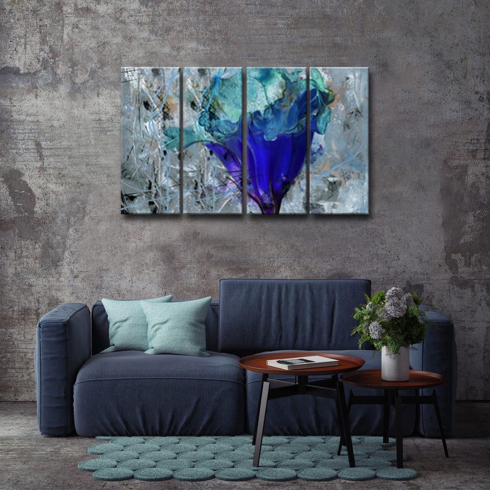 Ready2Hangart 'Painted Petals Lx' 4-Piece Canvas Wall Art Set