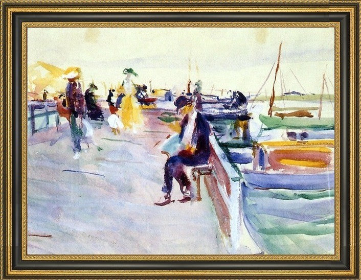Charles Webster Hawthorne Figures on Pier