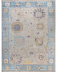 Oushak One-of-a-Kind Hand-Knotted Area Rug Light Gray, 9'0" x 11'7"