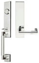 Stuttgart Lever, Tubular Dummy Handleset, Right Hand, Polished Stainless Steel