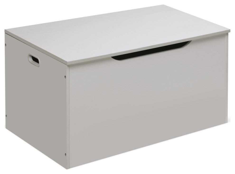 Badger Basket Flat Bench Top Toy and Storage Box, White
