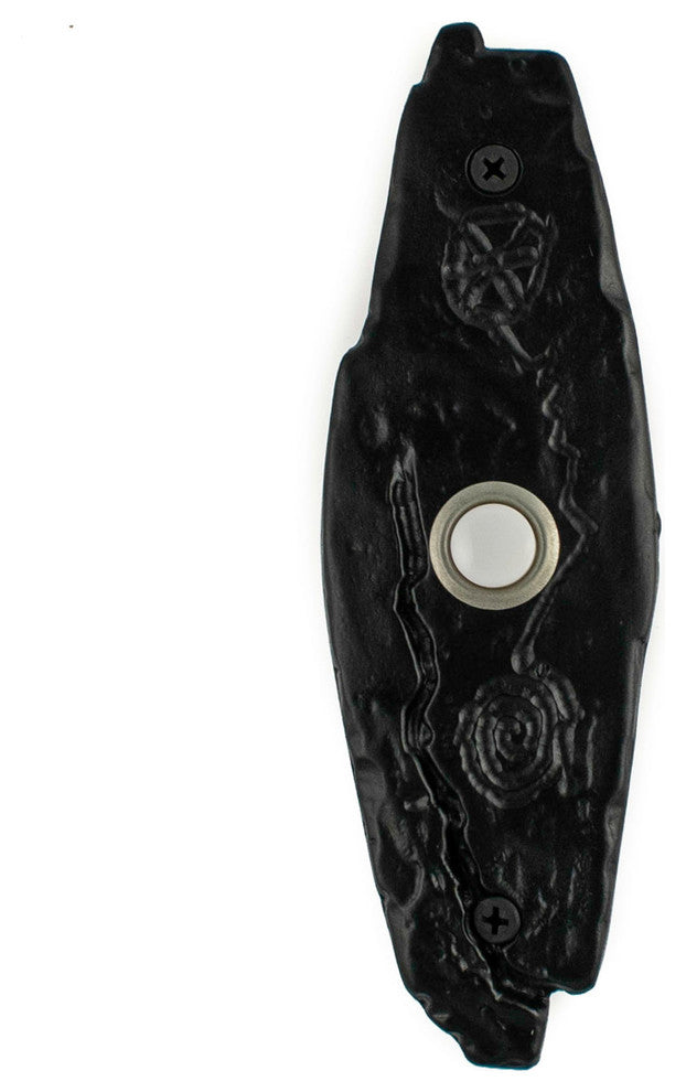 Petroglyph Doorbell, Luxury Decorative Hardware, Wrought Iron