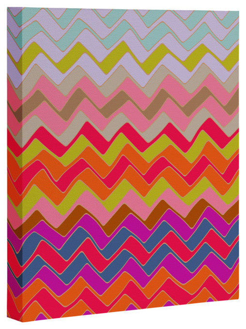 Deny Designs Sharon Turner Geo Chevron Art Canvas