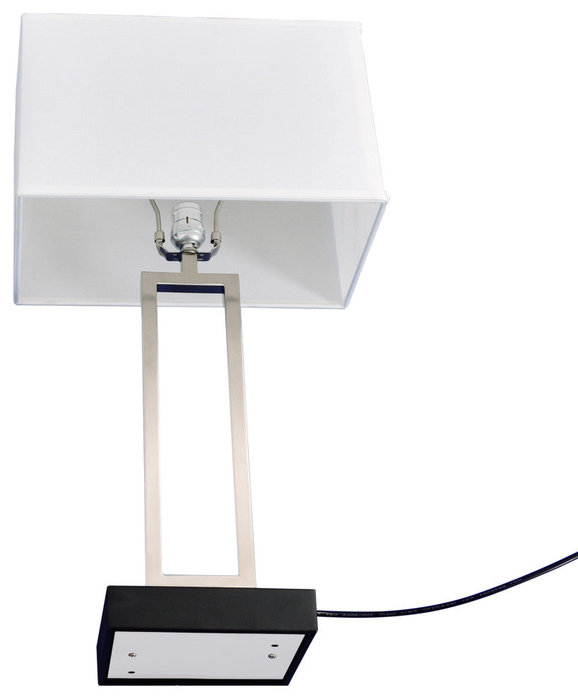 Torren 1 Light Table Lamp With Satin Nickel Finish
